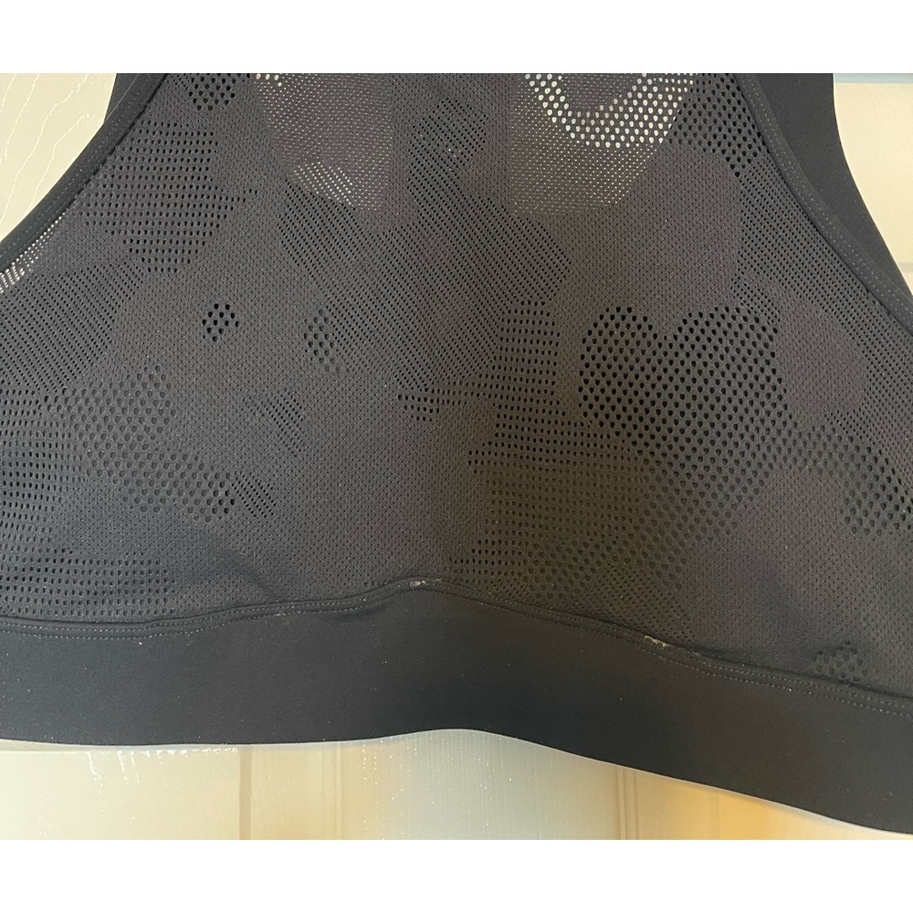 ZYIA Active Black Mesh Double layer sports bra in XXL New Without Tags.